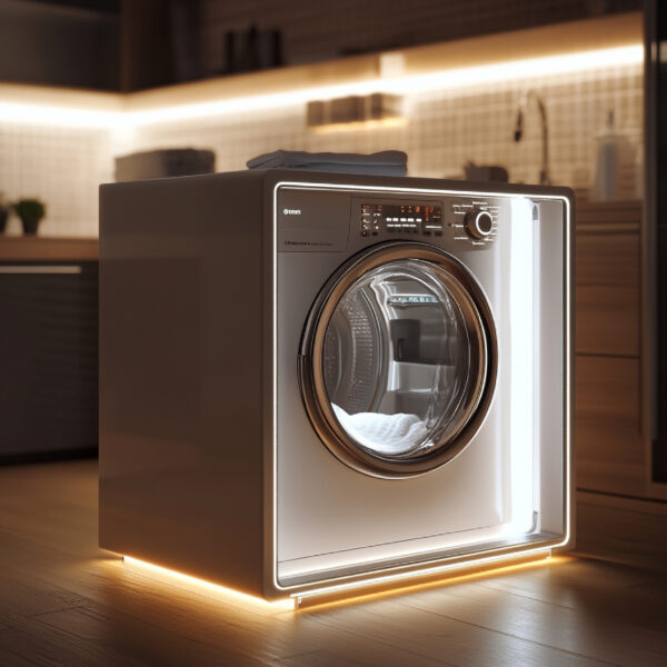Smarte Waschmaschine „AquaLogic AI Wash 900“